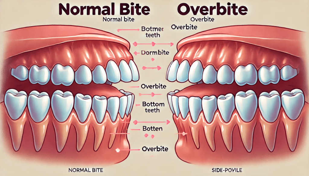 Overbite vs Normal