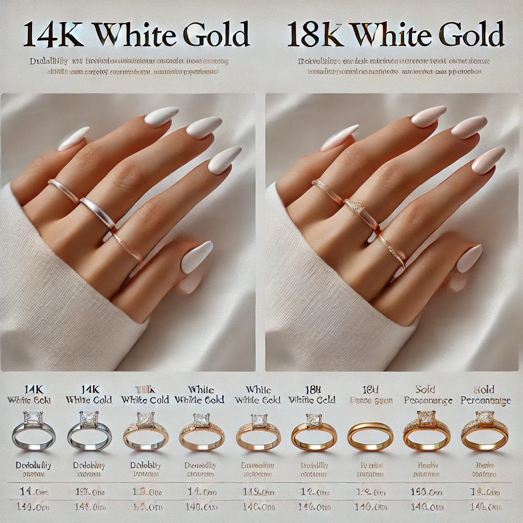 14k vs 18k White Gold